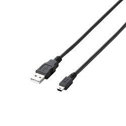 エレコム ELECOM U2C-JM50BK ブラック USB2.0ケーブル A-miniB 5m U2CJM50BK