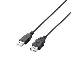 ���쥳��(ELECOM) U2C-JE15BK �֥�å� USB2.0��Ĺ�����֥� AM-AF 1.5m