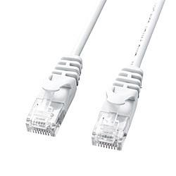 サンワサプライ LA-SL6-03W ホワイト カテゴリ6極細LANケーブル 3m LASL603W