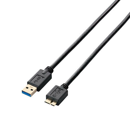 エレコム ELECOM USB3-AMB05BK ブラック USB3.0ケーブル A-microB 0.5m USB3AMB05BK