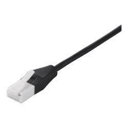 樂天商城 - バッファロー BUFFALO BSLS6SU05BK2 ブラック カテゴリー6 スリム LANケーブル 0.5m BSLS6SU05BK2
