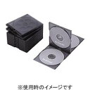 エレコム CCD-JSCNQ5CBK(クリアブラック) Blu-ray/DVD/CDケース 標準 PS 4枚収納