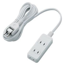 エレコム(ELECOM) T-S02-2330WH ホワイト 電源タップ 延長コード 2ピン 3個口 3m
