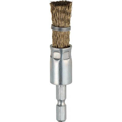 Rakuten - トラスコ中山 TEB6-15G 六角軸筒型ブラシΦ15X6.35 真鍮メッキ0.25 くくりタイプ