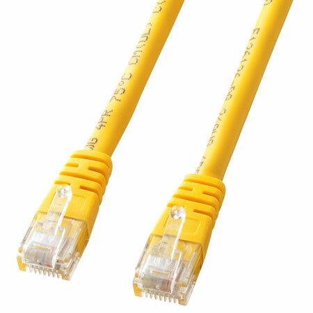 Cable - サンワサプライ KB-T5T-20YN イエロー エンハンスドカテゴリ5単線LANケーブル 20m KBT5T20YN