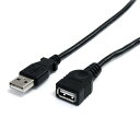 StarTech スターテック USBEXTAA3BK USB 2.0延長ケーブル オス/メス 0.9m USBEXTAA3BK