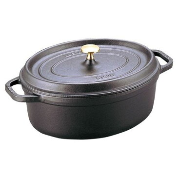 【生涯保証 国内正規品】ストウブ staub ピコ ココット オーバル IH対応 両手鍋 23cm 40500-231(ブラック) Staub Cocotte 鋳物 ホーロー鍋 IH対応 琺瑯 ホウロウ 保温 おしゃれ オーブン 両手鍋 深型