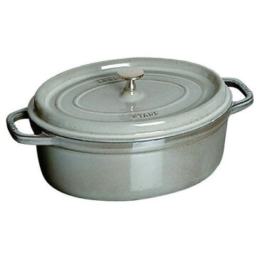 【生涯保証 国内正規品】ストウブ staub ピコ ココット オーバル IH対応 両手鍋 29cm 40509-317(グレー) Staub Cocotte 鋳物 ホーロー鍋 IH対応 琺瑯 ホウロウ 保温 おしゃれ オーブン 両手鍋 深型