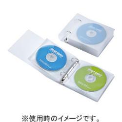 サンワサプライ FCD-RG24CLN クリア リングファイルケース 24枚収納 FCDRG24CLN