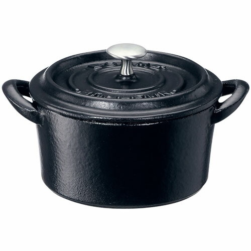 Iron Pots - イシガキ産業 ボンボネール ココット IH対応 両手鍋 15cm 3618 ブラック 3618