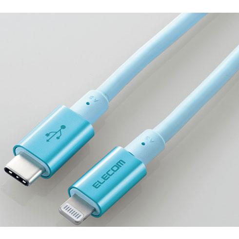 エレコム ELECOM MPA-CLPS20BU(ブルー) USB-C to Lightningケーブル 2m MPACLPS20BU エレコム ELECOM MPA-CLPS20BU(ブルー) USB-C to Lightningケーブル 2m MPACLPS20BU