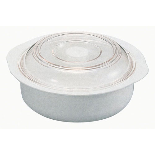 エンテック 電子レンジ容器 パルスレンジ 丸 PL-1203W ホワイト