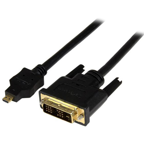 StarTech スターテック HDDDVIMM2M ブラック Micro HDMI - DVI-D変換ケーブル 2m HDDDVIMM2M