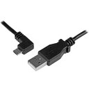 StarTech スターテック USBAUB1MLA(ブラック) L型左向き充電&同期用 Micro USBケーブル 1m USBAUB1MLA(2)