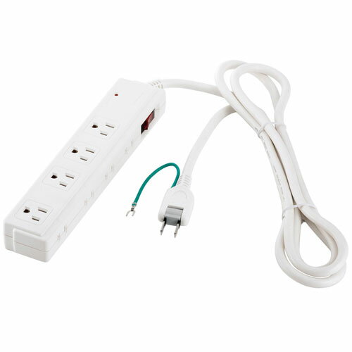 4 Holes - バッファロー BUFFALO 2/3ピン式電源タップ 8個口 2m BSTAPSDC820WH ホワイト BSTAPSDC820WH