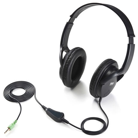 サンワサプライ MM-HP210 ブラック マルチメディアヘッドホン MMHP210