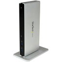 StarTech スターテック USB3SDOCKDD(ブラック&シルバー) ノートPC用ドッキングステーションUSB3.0 USB3SDOCKDD