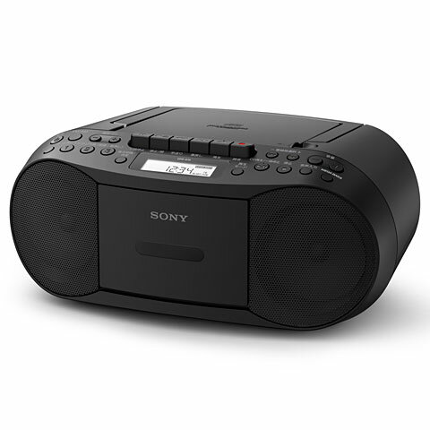 【楽天1位受賞!!】ソニー SONY CFD-S70-B ブラック CDカセットレコーダー ワイドFM対応 CFDS70BC