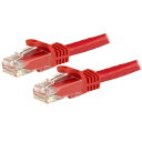 StarTech X^[ebN N6PATC50CMRD 0.5m Cat6 LANP[u bh ܐ܂h~Jo[t N6PATC50CMRD