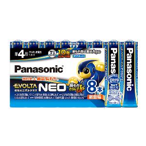 パナソニック(Panasonic) LR03NJ/8SW 乾電池エボルタネオ単4形8本パック