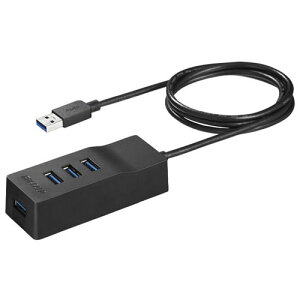 Хåե BUFFALO BSH4A110U3BK(֥å) USB3.0եѥϥ ޤ 4ݡȥ 100cm BSH4A110U3BK