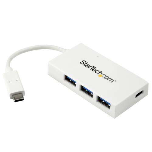 StarTech スターテック HB30C3A1CFBW USB-C接続4ポート増設USB3.0ハブ ホワイト HB30C3A1CFBW 1