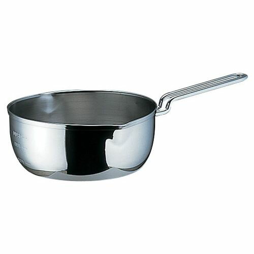 Ih/Gas Compatible - 遠藤商事 SA18-10共柄三層鋼雪平鍋 目盛付 22cm 4905001019548