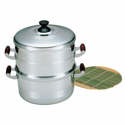 北陸アルミニウム アルミ長生セイロ〈デラックス〉 28cm 一重 4977449035985