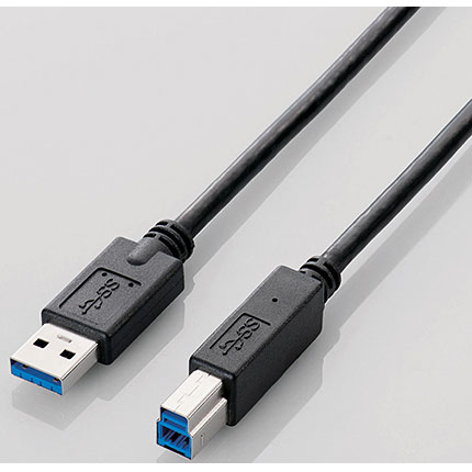 ���쥳�� ELECOM USB3-AB30BK/RS �֥�å� USB3-ABRS���꡼�� USB3.0����ǧ�ڥ����֥� 3m USB3AB30BKRS