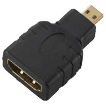 樂天商城 - オーム電機 OHM VIS-P0308 ブラック HDMIマイクロ変換プラグ VIS-P0308 VISP0308