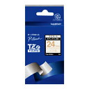 ブラザー brother TZe-PR254 ピータッチ おしゃれテープ 金文字/プレミアムホワイト 24mm TZEPR254