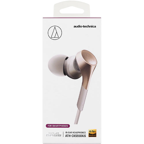 オーディオテクニカ audio-technica ATH-CKS550XiS CG シャンパンゴールド SOLID BASS インナーイヤーヘッドホン ATHCKS550XISC