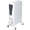 デロンギ RHJ65L0712(ピュアホワイト＋ブラック) ユニカルドオイルヒーター 1200W