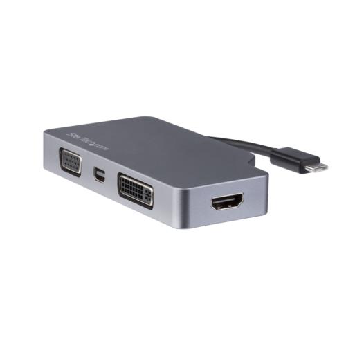  �ΏۃV���b�v���� �撅�t���b�V���N�[�|�� StarTech �X�^�[�e�b�N CDPVDHDMDPSG(�X�y�[�X�O���[) USB-C�A� �v�^ VGA DVI HDMI mDP 4K CDPVDHDMDPSG