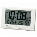 セイコー SEIKO SQ789W(白) 電波目覚まし時計 温度 湿度表示付 SQ789W