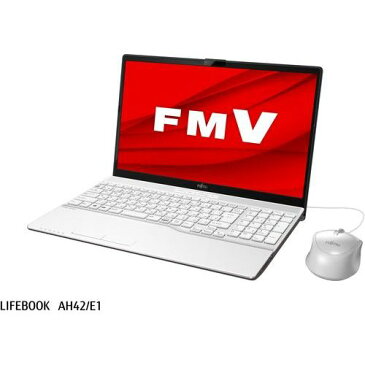 【長期保証付】富士通 FMVA42E1W1(プレミアムホワイト) FMV LIFEBOOK AH 15.6型 Athlon/4GB/256GB/Office