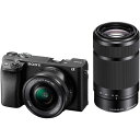 ソニー SONY(ソニー) α6400 ダブルズームレンズキット(ブラック) ILCE-6400Y APS-C ミラーレス一眼カメラ ILCE6400YB