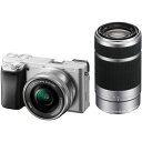 ソニー SONY α6400 ダブルズームレンズキット(シルバー) ILCE-6400Y APS-C ミラーレス一眼カメラ ILCE6400YS