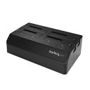 StarTech スターテック SDOCK4U313(ブラック) 4ベイ SATA SSD/HDDドッキングステーション SDOCK4U313