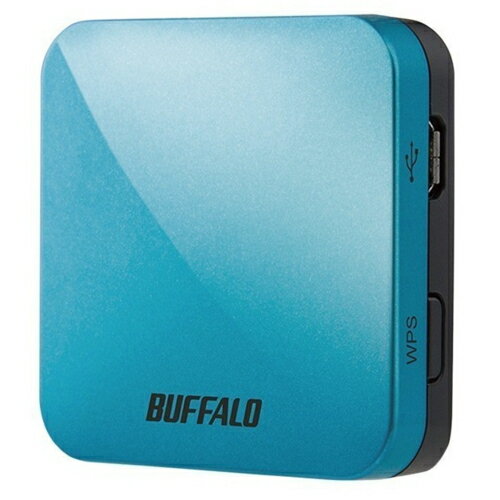 バッファロー BUFFALO WMR-433W2-TB(ターコイズブルー) 11ac対応 トラベル ホテル用Wi-Fiルーター WMR433W2TB