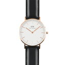 ダニエルウェリントン Daniel Wellington CLASSIC SHEFIELD クラシックシェフィールド DW00600036 36mmケース レザーベルト レディースウォッチ プレゼントに最適 インスタ映え 専用ケース付き