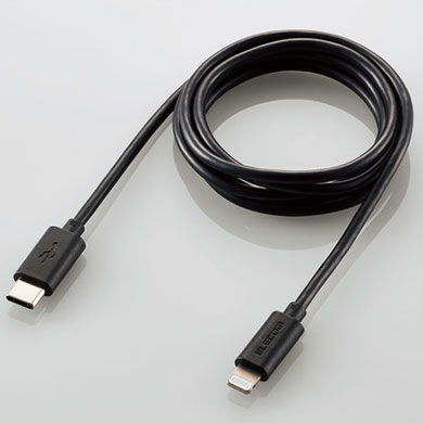 エレコム ELECOM MPA-CL10BK(ブラック) USB-C to Lightningケーブル スタンダード 1.0m MPACL10BK エレコム ELECOM MPA-CL10BK(ブラック) USB-C to Lightningケーブル スタンダード 1.0m MPACL10BK