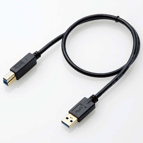 쥳 ELECOM DH-AB3N05BK(֥å) USB3.0֥ 0.5m DHAB3N05BK