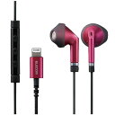 エレコム ELECOM EHP-LFS10IMPN(ピンク) イヤホン 有線タイプ セミオープン型 Lightning(iPhone/iPad) EHPLFS10IMPN(2)