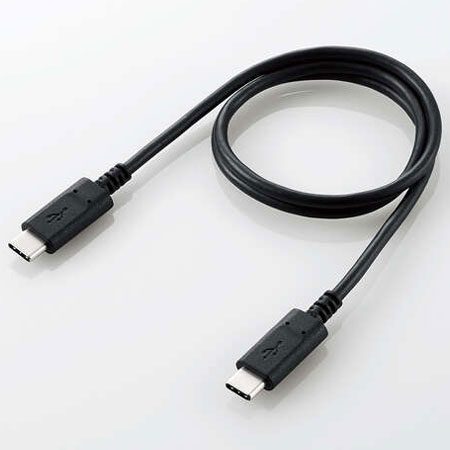 쥳 ELECOM U2C-CC05NBK2(֥å) USB2.0֥ ǧ C-C 0.5m U2CCC05NBK2