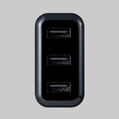 エレコム ELECOM MPA-ACU12BK ブラック AC充電器 3.6A/Aポート×3 MPAACU12BK