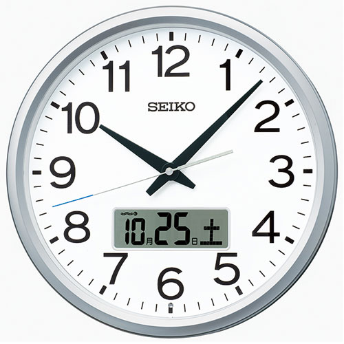 セイコー SEIKO PT202S(銀色メタリック塗装) 電波掛け時計 PT202S