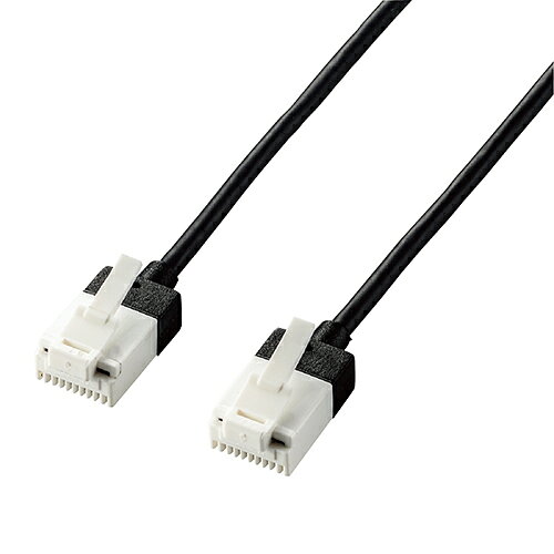 エレコム ELECOM LD-GPASST/BK30 ブラック Cat6A LANケーブル 3m LDGPASSTBK30