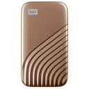 WesternDigital ウエスタンデジタル WDBAGF5000AGD-JESN(ゴールド) USB 3.2 Gen 2対応の高速ポータブルSSD 500GB WDBAGF5000AGD