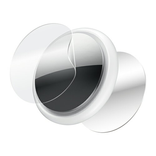 エレコム(ELECOM) AT-FLAPKRG AirTag用 フィルム 耐衝撃 傷リペア 光沢 2セット